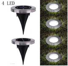Load image into Gallery viewer, 4-LED Solar Power Light Inground Buried Lamp Outdoor Path Way Garden Lawn Light