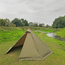 Load image into Gallery viewer, Flame-retardant Pyramid Hot Tent Outdoor Camping Waterproof Teepee Tent 1 Person Tipi Tent Winter Stove Tent with Snow Skirt