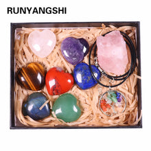 Load image into Gallery viewer, Natural crystal quartz Seven Chakra Crystal Love gemstone Healing stone mineral specimen box Collection