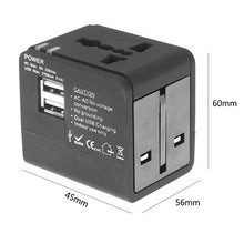Load image into Gallery viewer, Universal Travel Adapter Power Adapter Electric Plugs Sockets Adapter Converter USB Travel Socket Plug Power Charger Converter