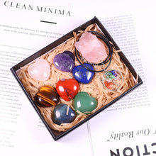 Load image into Gallery viewer, Natural crystal quartz Seven Chakra Crystal Love gemstone Healing stone mineral specimen box Collection