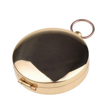 Load image into Gallery viewer, Camping Hiking compass Portable Brass Pocket Golden Navigation for Outdoor Activities Pointing Guide