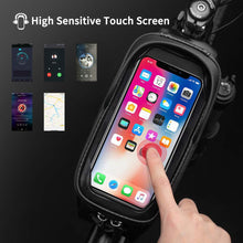 Load image into Gallery viewer, ROCKBROS Bicycle Bag; Waterproof; Touch Screen Cycling; Top Front Frame; 6.5 Phone Case