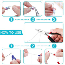 Load image into Gallery viewer, Jewelry Making Supplies Kit with Jewelry Tools Open Jump Rings Lobster Clasps Crimp Beads Earring Hooks Accessories for Jewelry