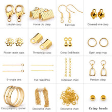 Load image into Gallery viewer, Alloy Accessories Jewelry Findings Set Jewelry Making Tools Copper Wire Open Jump Rings Earring Hook Jewelry Making Supplies Kit