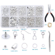 Load image into Gallery viewer, Alloy Accessories Jewelry Findings Set Jewelry Making Tools Copper Wire Open Jump Rings Earring Hook Jewelry Making Supplies Kit