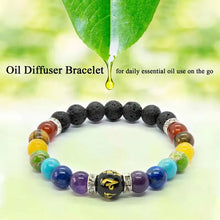 Load image into Gallery viewer, 7 Chakra Bracelet with Meaning Card; Natural Crystal Healing; Yoga Meditation Bracelet Gift