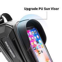 Load image into Gallery viewer, ROCKBROS Bicycle Bag; Waterproof; Touch Screen Cycling; Top Front Frame; 6.5 Phone Case