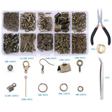 Load image into Gallery viewer, Alloy Accessories Jewelry Findings Set Jewelry Making Tools Copper Wire Open Jump Rings Earring Hook Jewelry Making Supplies Kit