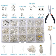 Load image into Gallery viewer, Alloy Accessories Jewelry Findings Set Jewelry Making Tools Copper Wire Open Jump Rings Earring Hook Jewelry Making Supplies Kit
