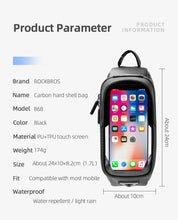 Load image into Gallery viewer, ROCKBROS Bicycle Bag; Waterproof; Touch Screen Cycling; Top Front Frame; 6.5 Phone Case