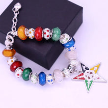 Load image into Gallery viewer, Double Nose New Design Young Greek Sorority Order of Eastern Star OES Beads Bracelets Masonic Freemason  Jewelry