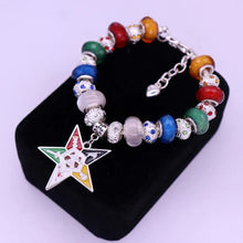 Load image into Gallery viewer, Double Nose New Design Young Greek Sorority Order of Eastern Star OES Beads Bracelets Masonic Freemason  Jewelry