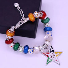 Load image into Gallery viewer, Double Nose New Design Young Greek Sorority Order of Eastern Star OES Beads Bracelets Masonic Freemason  Jewelry