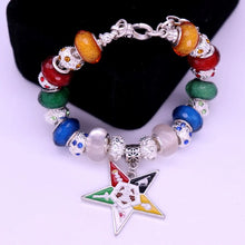 Load image into Gallery viewer, Double Nose New Design Young Greek Sorority Order of Eastern Star OES Beads Bracelets Masonic Freemason  Jewelry