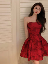 Load image into Gallery viewer, Red for Women Dress Socialite Elegant Dress Tube Top