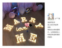 Load image into Gallery viewer, Qixi Confession Valentine's Day Birthday Surprise Proposal Led Letter Lamp Romantic Room Layout Bedroom Decoration Props