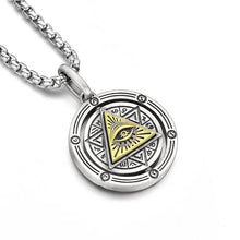 Load image into Gallery viewer, Eye of Horus Necklace Evil Eye Pendant; Ancient Egypt Protection Necklace; Spiritual Amulets