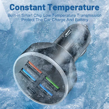 Load image into Gallery viewer, 4usb PD 250W Car Charger Type C Fast Charging Auto Mobile Phone Adapter For iPhone Samsung Huawei Xiaomi QC 3.0