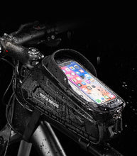 Load image into Gallery viewer, ROCKBROS Bicycle Bag; Waterproof; Touch Screen Cycling; Top Front Frame; 6.5 Phone Case