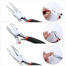 Load image into Gallery viewer, Jewelry Making Supplies Kit with Jewelry Tools Open Jump Rings Lobster Clasps Crimp Beads Earring Hooks Accessories for Jewelry