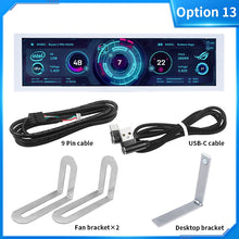 Load image into Gallery viewer, 3.5 / 5 Inch IPS Type-C Secondary Screen Mini Computer USB Display CPU GPU RAM HDD Monitor Freely AIDA64 with Holder Metal Case