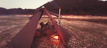 Load image into Gallery viewer, Flame-retardant Pyramid Hot Tent Outdoor Camping Waterproof Teepee Tent 1 Person Tipi Tent Winter Stove Tent with Snow Skirt