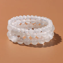 Load image into Gallery viewer, 6/8/10MM Gypsum Stone Stretch Bracelet White Natural Selenite Gypsum Stone Bead Bracelet Healing Jewelry Gift For Women Girls