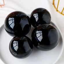 Load image into Gallery viewer, Black Obsidian Sphere Healing Crystal Magic Ball Reiki Rock Stone Feng Shui Witchcraft Gemstone Sphere Room Decor Gift No Base