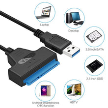Load image into Gallery viewer, SATA to USB 3.0 / 2.0 Cable Up to 6 Gbps for 2.5 Inch External HDD SSD Hard Drive SATA 3 22 Pin Adapter USB 3.0 to Sata III Cord