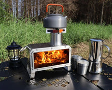 Load image into Gallery viewer, SmiloDon Portable Firewood Stove Stainless Steel Outdoor Fire Wood  Heater Stove Picnic Hiking Camping Wood Burner Stove Tourism
