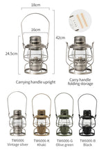 Load image into Gallery viewer, ThousWinds Railroad Camping Lantern Outdoor Lights Emotion Vintage Kerosene Oil Lamp for Travel Picnic Lighting Camping Supplies