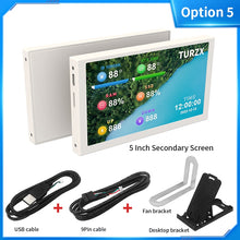 Load image into Gallery viewer, 3.5 / 5 Inch IPS Type-C Secondary Screen Mini Computer USB Display CPU GPU RAM HDD Monitor Freely AIDA64 with Holder Metal Case