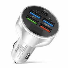 Load image into Gallery viewer, 4usb PD 250W Car Charger Type C Fast Charging Auto Mobile Phone Adapter For iPhone Samsung Huawei Xiaomi QC 3.0