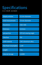Load image into Gallery viewer, 3.5 / 5 Inch IPS Type-C Secondary Screen Mini Computer USB Display CPU GPU RAM HDD Monitor Freely AIDA64 with Holder Metal Case