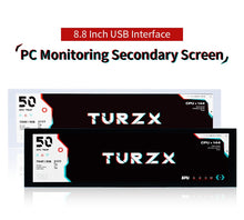 Load image into Gallery viewer, 3.5 / 5 Inch IPS Type-C Secondary Screen Mini Computer USB Display CPU GPU RAM HDD Monitor Freely AIDA64 with Holder Metal Case