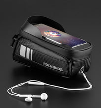 Load image into Gallery viewer, ROCKBROS Bicycle Bag; Waterproof; Touch Screen Cycling; Top Front Frame; 6.5 Phone Case