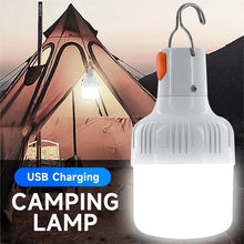 Load image into Gallery viewer, Outdoor USB Rechargeable LED Lamp Bulbs; High Brightness; Emergency Light Hook Up