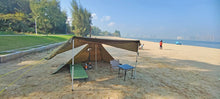 Load image into Gallery viewer, Flame-retardant Pyramid Hot Tent Outdoor Camping Waterproof Teepee Tent 1 Person Tipi Tent Winter Stove Tent with Snow Skirt