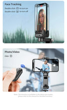 Load image into Gallery viewer, 360 Rotation Following Shooting Mode Gimbal Stabilizer Selfie Stick Tripod Gimbal For iPhone Phone Smartphone Live Photography