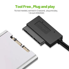 Load image into Gallery viewer, SATA to USB 3.0 / 2.0 Cable Up to 6 Gbps for 2.5 Inch External HDD SSD Hard Drive SATA 3 22 Pin Adapter USB 3.0 to Sata III Cord