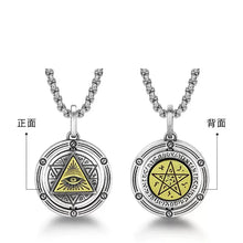 Load image into Gallery viewer, Eye of Horus Necklace Evil Eye Pendant; Ancient Egypt Protection Necklace; Spiritual Amulets