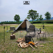 Load image into Gallery viewer, Flame-retardant Pyramid Hot Tent Outdoor Camping Waterproof Teepee Tent 1 Person Tipi Tent Winter Stove Tent with Snow Skirt