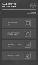 Load image into Gallery viewer, ThousWinds Railroad Camping Lantern Outdoor Lights Emotion Vintage Kerosene Oil Lamp for Travel Picnic Lighting Camping Supplies
