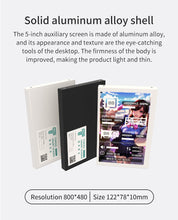 Load image into Gallery viewer, 3.5 / 5 Inch IPS Type-C Secondary Screen Mini Computer USB Display CPU GPU RAM HDD Monitor Freely AIDA64 with Holder Metal Case