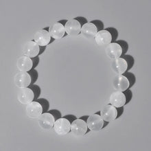 Load image into Gallery viewer, 6/8/10MM Gypsum Stone Stretch Bracelet White Natural Selenite Gypsum Stone Bead Bracelet Healing Jewelry Gift For Women Girls