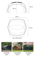Load image into Gallery viewer, Thous Winds CNC 4-8 Person Family Camping Tent Outdoor Emotional Camp Tent 20D Ripstop Nylon Both Side Silicon Lightweight Tents