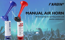 Load image into Gallery viewer, FARBIN 2 Color Super Horn; Hand Pump Manual Air Horn; Personal Safety; Alarm
