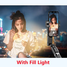 Load image into Gallery viewer, 360 Rotation Following Shooting Mode Gimbal Stabilizer Selfie Stick Tripod Gimbal For iPhone Phone Smartphone Live Photography