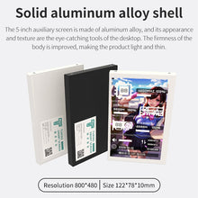 Load image into Gallery viewer, 3.5 / 5 Inch IPS Type-C Secondary Screen Mini Computer USB Display CPU GPU RAM HDD Monitor Freely AIDA64 with Holder Metal Case